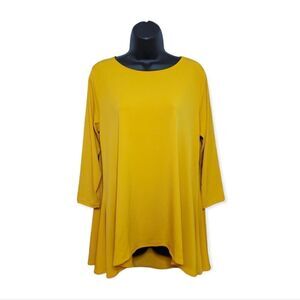 Alfani 3/4 Sleeve Tunic Marigold M NWT